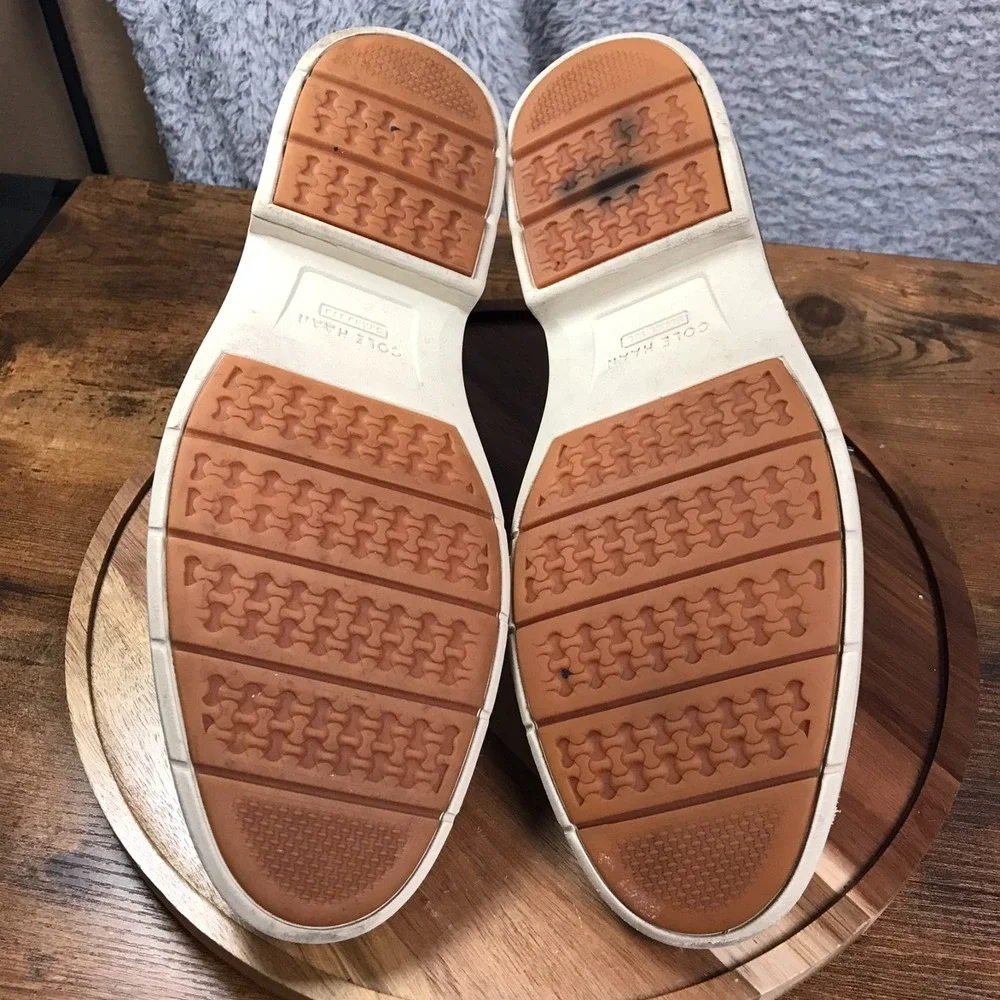 Cole‎ Haan Go To Plain Toe Oxford Mens 10.5M British Tan Leather Derby Shoes